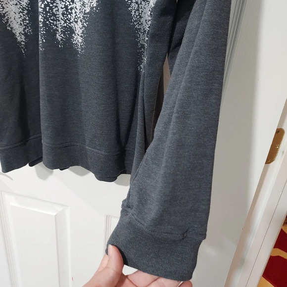Calvin Klein Gray and Metallic Silver Long Sleeve Sweatshirt in Size 2X - Picture 7 of 9
